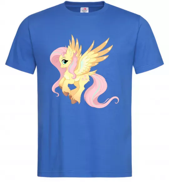 Мужская футболка Флаттершай Ярко-синий фото