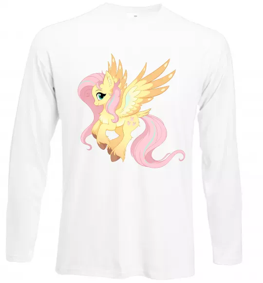 Лонгслів Флаттершай Білий фото