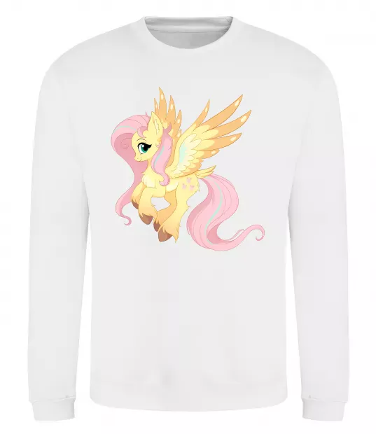 Світшот Флаттершай Білий фото