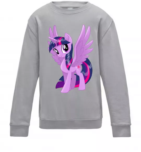 Детский Свитшот Твайлайт Серый меланж фото
