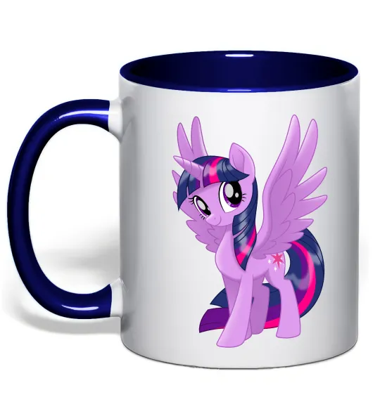 Чашка с цветной ручкой Твайлайт Глубокий темно-синий фото