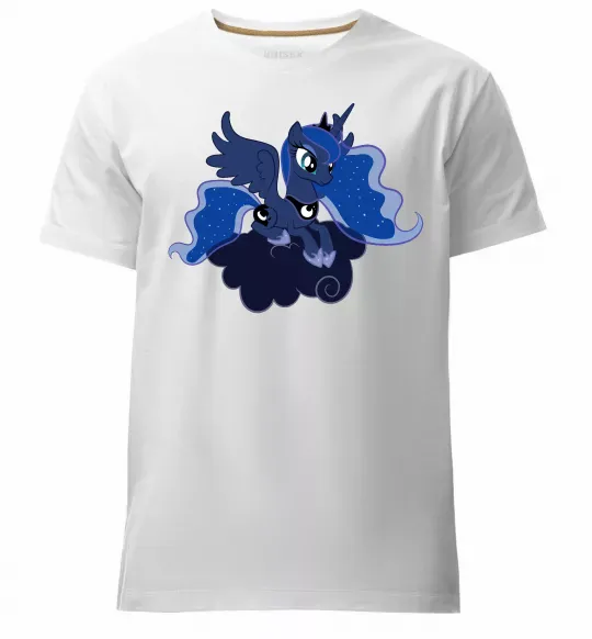 Мужская премиум футболка Принцеса Луна Белый фото