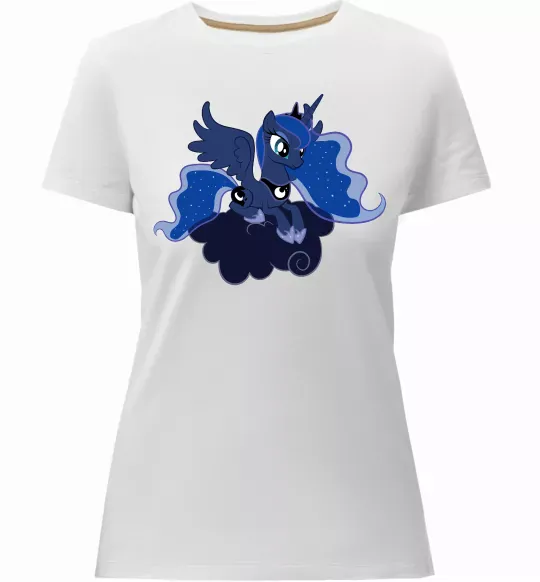 Жіноча преміум футболка Принцеса Луна Білий фото