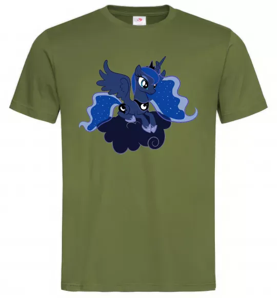 Чоловіча футболка Принцеса Луна Оливковий фото