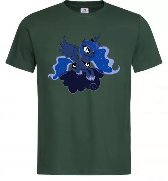 Чоловіча футболка Принцеса Луна Темно-зелений фото