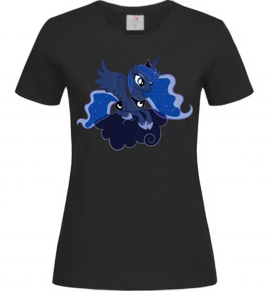 Женская футболка Принцеса Луна Черный фото