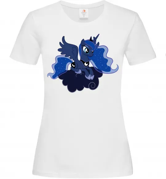 Женская футболка Принцеса Луна Белый фото