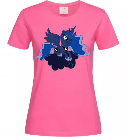 Женская футболка Принцеса Луна Ярко-розовый фото