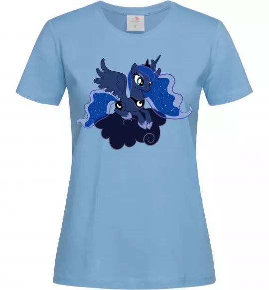 Женская футболка Принцеса Луна Голубой фото