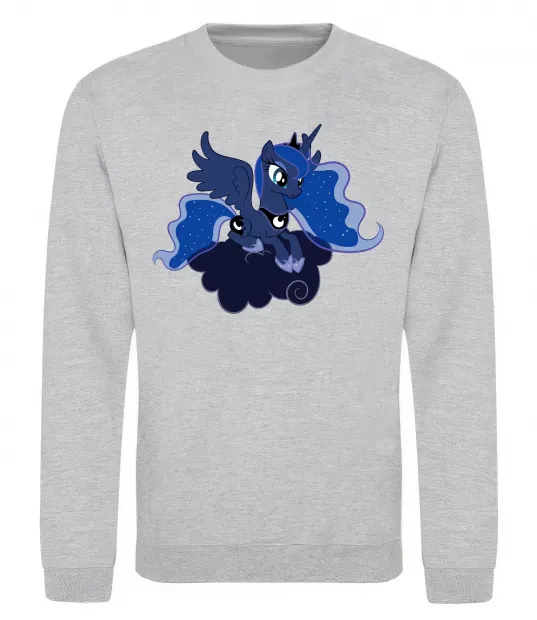 Свитшот Принцеса Луна Серый меланж фото