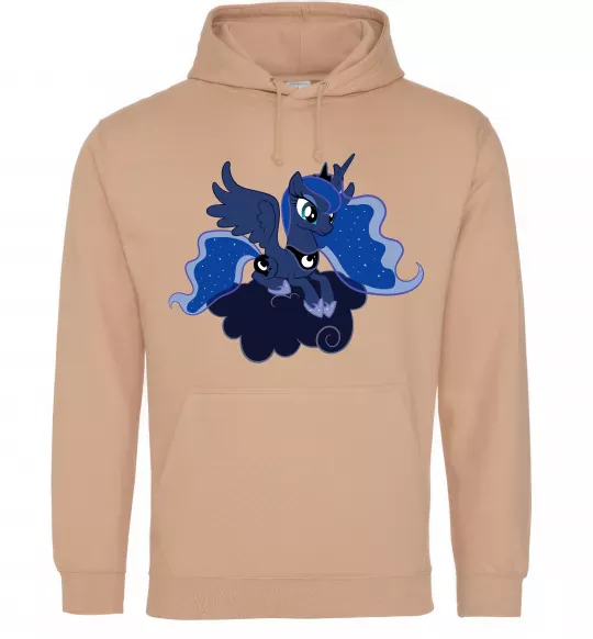 Мужская толстовка (худи) Принцеса Луна Песочный фото