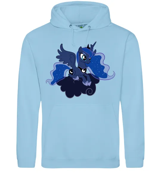 Мужская толстовка (худи) Принцеса Луна Голубой фото