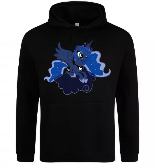 Женская толстовка (худи) Принцеса Луна Черный фото