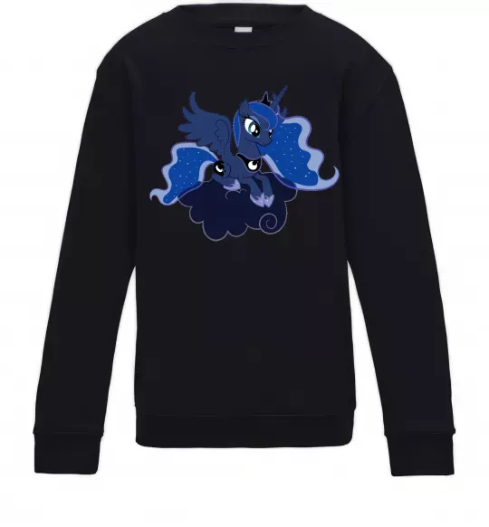 Дитячий світшот Принцеса Луна Чорний фото