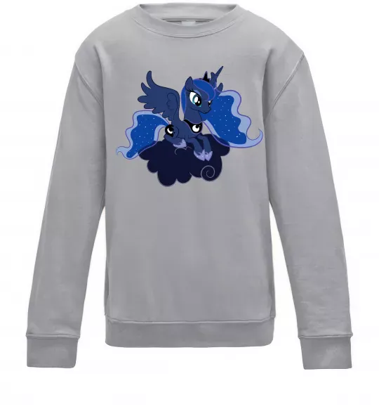 Дитячий світшот Принцеса Луна Сірий меланж фото