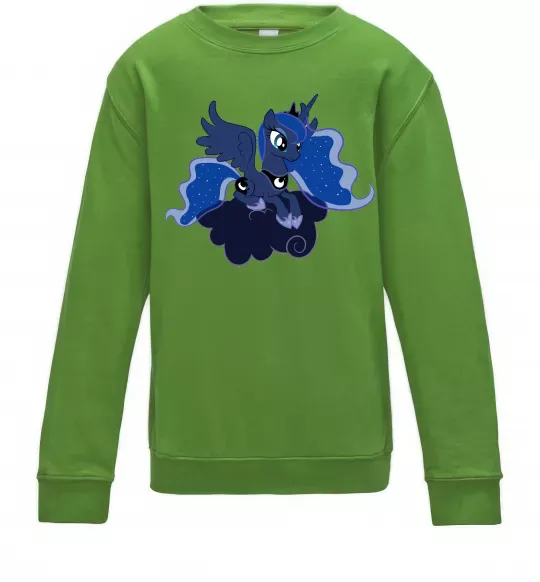 Дитячий світшот Принцеса Луна Лаймовий фото