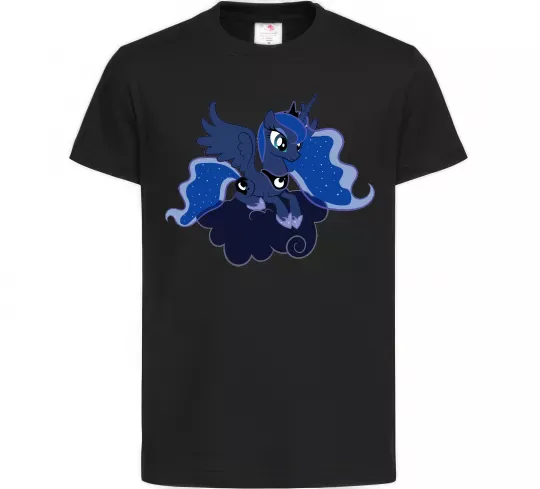 Детская футболка Принцеса Луна Черный фото