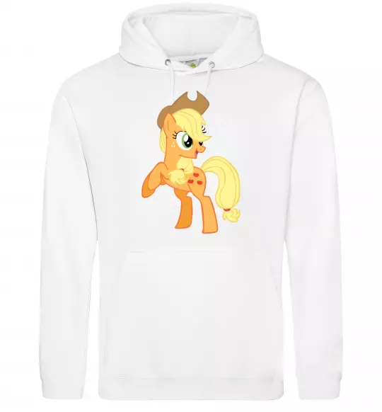 Чоловіча толстовка (худі) Епл Джек Білий фото