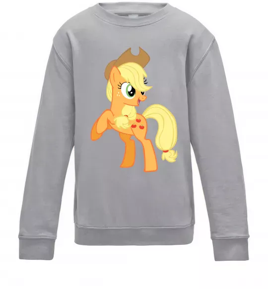 Детский Свитшот Епл Джек Серый меланж фото