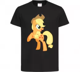 Детская футболка Епл Джек Черный фото