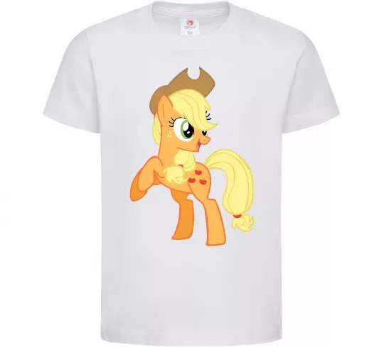 Детская футболка Епл Джек Белый фото