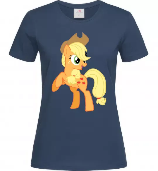 Женская футболка Епл Джек Темно-синий фото