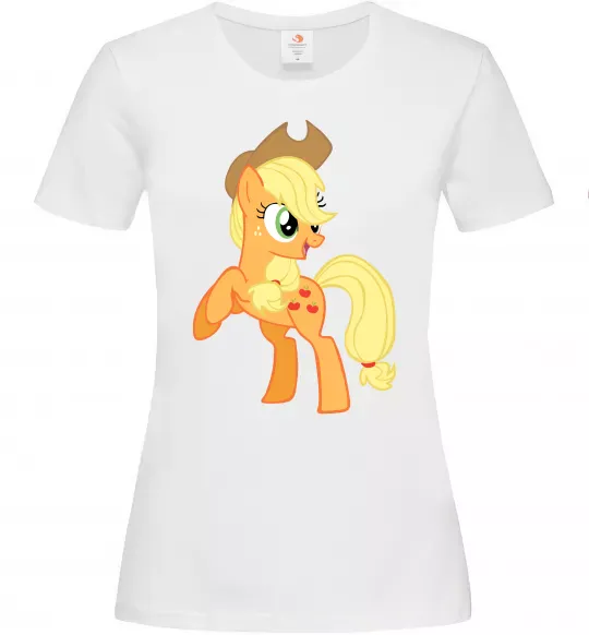 Женская футболка Епл Джек Белый фото