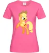 Женская футболка Епл Джек Ярко-розовый фото