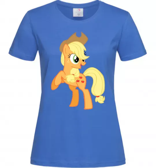 Женская футболка Епл Джек Ярко-синий фото