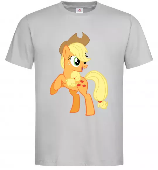 Чоловіча футболка Епл Джек Сірий фото