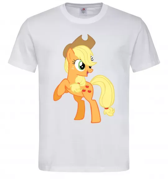 Чоловіча футболка Епл Джек Білий фото