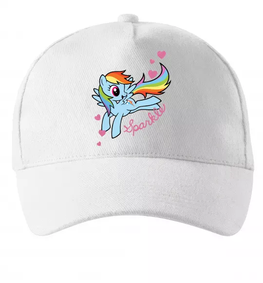 Кепка Sparkle rainbow dash pony Білий фото