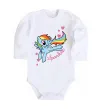 Дитячий бодік Sparkle rainbow dash pony Білий фото