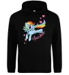 Женская толстовка (худи) Sparkle rainbow dash pony Черный фото