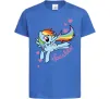 Детская футболка Sparkle rainbow dash pony Ярко-синий фото