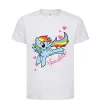 Детская футболка Sparkle rainbow dash pony Белый фото
