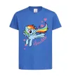Детская футболка Sparkle rainbow dash pony Ярко-синий фото