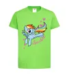 Детская футболка Sparkle rainbow dash pony Лаймовый фото