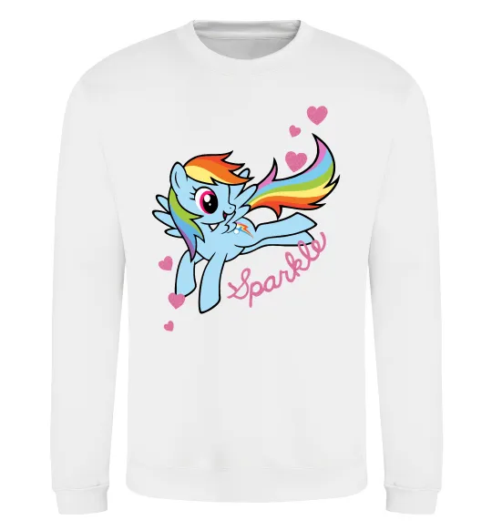 Свитшот Sparkle rainbow dash pony Белый фото