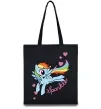 Еко-сумка Sparkle rainbow dash pony Чорний фото