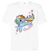 Футболка Оверсайз Sparkle rainbow dash pony Белый фото