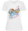 Женская футболка Sparkle rainbow dash pony Белый фото