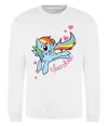 Світшот Sparkle rainbow dash pony Білий фото
