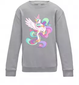 Дитячий світшот Silestia Сірий меланж фото