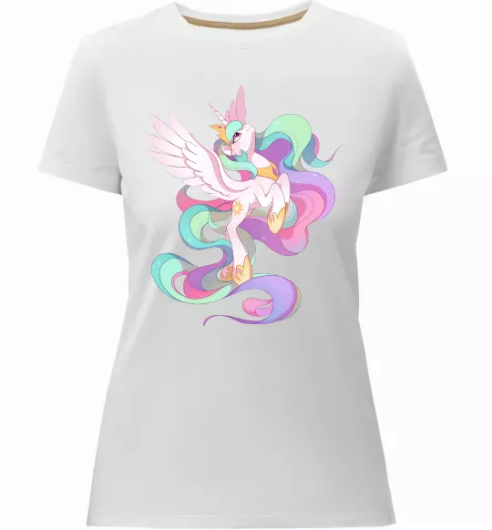 Женская премиум футболка Silestia Белый фото