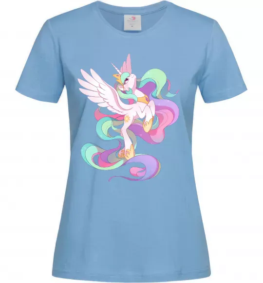 Жіноча футболка Silestia Блакитний фото