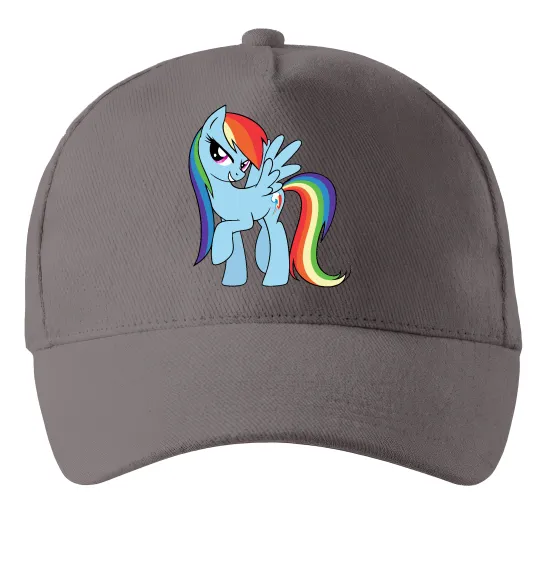 Кепка Rainbow dash Серый фото