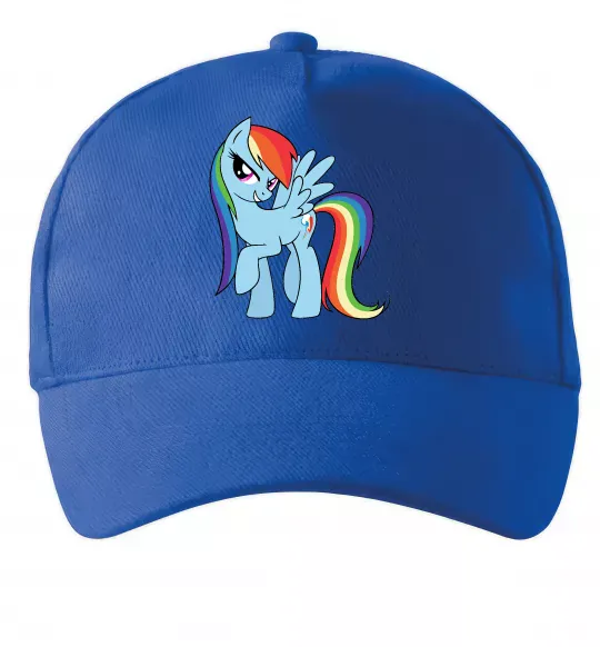 Кепка Rainbow dash Ярко-синий фото