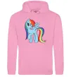 Мужская толстовка (худи) Rainbow dash Розовый фото