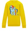 Детский Свитшот Rainbow dash Солнечно желтый фото
